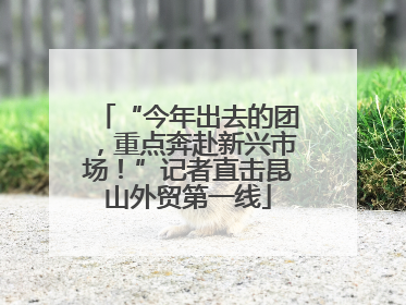 “今年出去的团，重点奔赴新兴市场！”记者直击昆山外贸第一线