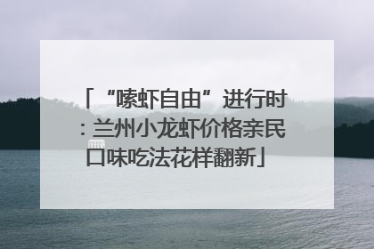“嗦虾自由”进行时：兰州小龙虾价格亲民口味吃法花样翻新