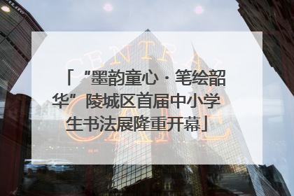 “墨韵童心・笔绘韶华”陵城区首届中小学生书法展隆重开幕