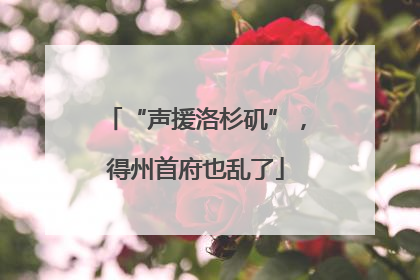 “声援洛杉矶”，得州首府也乱了