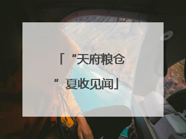 “天府粮仓”夏收见闻