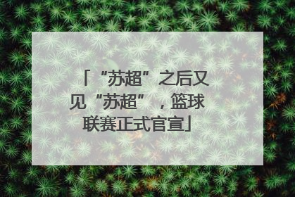 “苏超”之后又见“苏超”，篮球联赛正式官宣