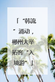 “韩流”涌动，郴州大举拓客“入境游”
