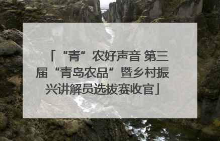 “青”农好声音 第三届“青岛农品”暨乡村振兴讲解员选拔赛收官