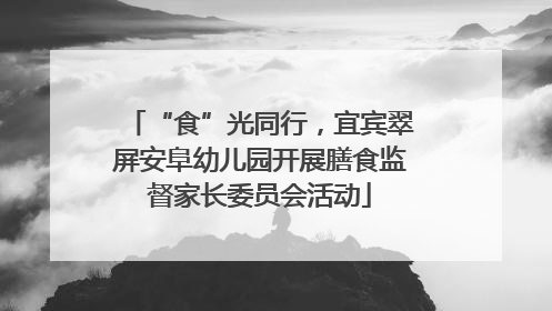 “食”光同行，宜宾翠屏安阜幼儿园开展膳食监督家长委员会活动