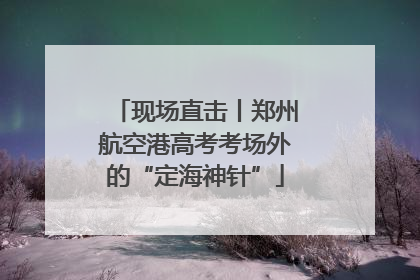 现场直击丨郑州航空港高考考场外的“定海神针”