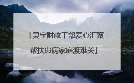 灵宝财政干部爱心汇聚 帮扶患病家庭渡难关