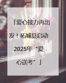 爱心接力再出发！柘城县启动2025年“爱心送考”