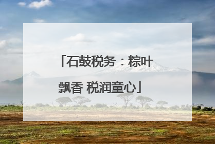 石鼓税务：粽叶飘香 税润童心