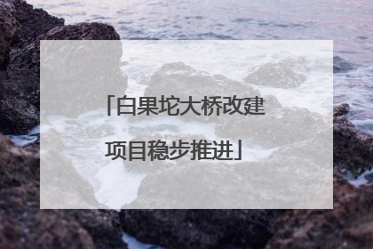 白果坨大桥改建项目稳步推进