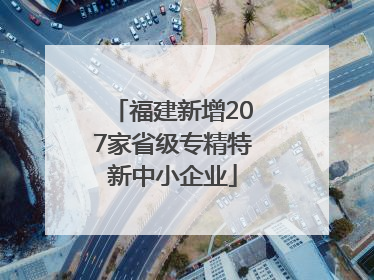 福建新增207家省级专精特新中小企业