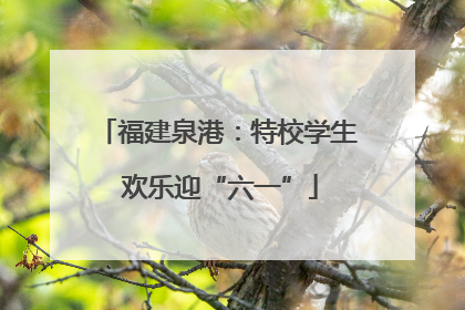 福建泉港：特校学生 欢乐迎“六一”