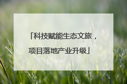 科技赋能生态文旅，项目落地产业升级