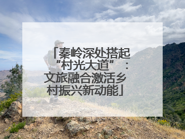 秦岭深处搭起“村光大道”：文旅融合激活乡村振兴新动能