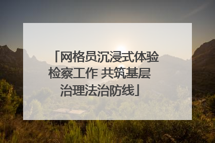 网格员沉浸式体验检察工作 共筑基层治理法治防线