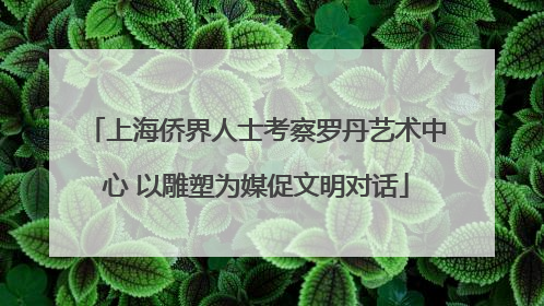 上海侨界人士考察罗丹艺术中心 以雕塑为媒促文明对话