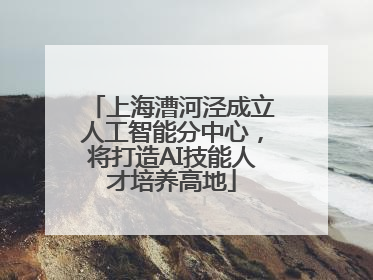 上海漕河泾成立人工智能分中心，将打造AI技能人才培养高地