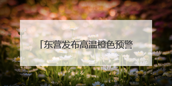 东营发布高温橙色预警 局部气温达39℃