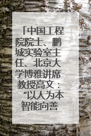 中国工程院院士、鹏城实验室主任、北京大学博雅讲席教授高文：“以人为本 智能向善” 推动文化与科技相生相促｜聚焦2025文化强国建设高峰论坛