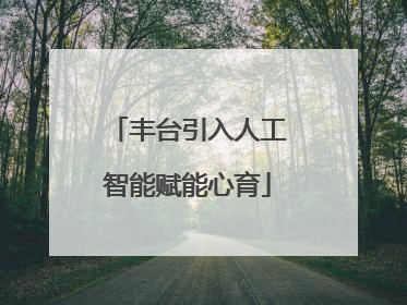 丰台引入人工智能赋能心育