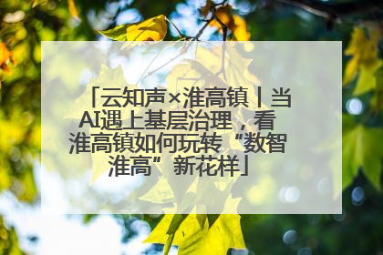 云知声×淮高镇丨当AI遇上基层治理，看淮高镇如何玩转“数智淮高”新花样