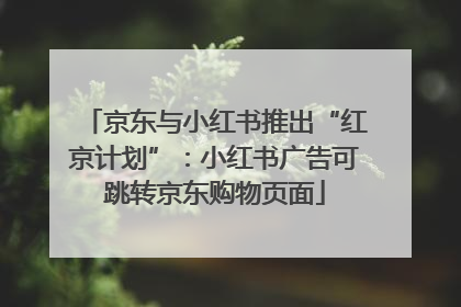 京东与小红书推出“红京计划”：小红书广告可跳转京东购物页面