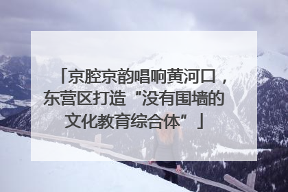 京腔京韵唱响黄河口，东营区打造“没有围墙的文化教育综合体”