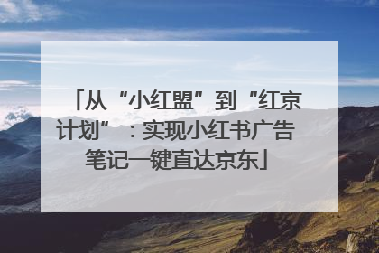 从“小红盟”到“红京计划”：实现小红书广告笔记一键直达京东