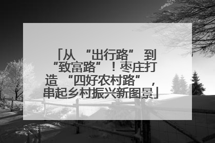 从 “出行路” 到 “致富路”！枣庄打造 “四好农村路”，串起乡村振兴新图景