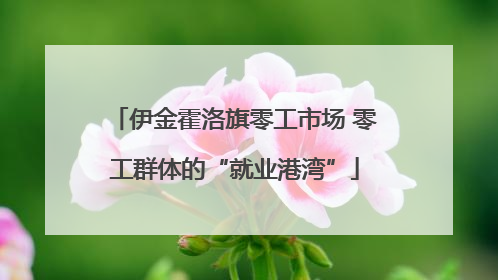 伊金霍洛旗零工市场 零工群体的“就业港湾”