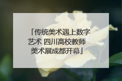 传统美术遇上数字艺术 四川高校教师美术展成都开幕
