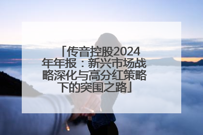 传音控股2024年年报：新兴市场战略深化与高分红策略下的突围之路