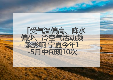 受气温偏高、降水偏少、冷空气活动频繁影响 宁夏今年1-5月中旬现10次定级沙尘天气过程