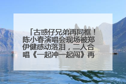 古惑仔兄弟再同框！陈小春演唱会现场被郑伊健感动落泪，二人合唱《一起冲一起闯》再现青春回忆