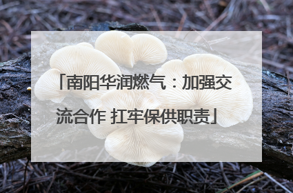 南阳华润燃气：加强交流合作 扛牢保供职责