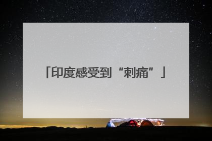 印度感受到“刺痛”