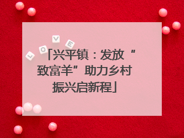 兴平镇：发放“致富羊”助力乡村振兴启新程