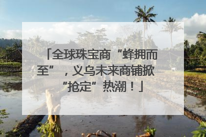 全球珠宝商“蜂拥而至”，义乌未来商铺掀“抢定”热潮！