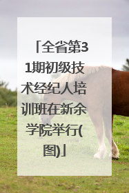 全省第31期初级技术经纪人培训班在新余学院举行(图)