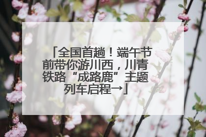 全国首趟！端午节前带你游川西，川青铁路“成路鹿”主题列车启程→