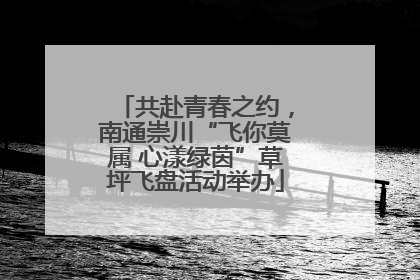 共赴青春之约，南通崇川“飞你莫属 心漾绿茵”草坪飞盘活动举办