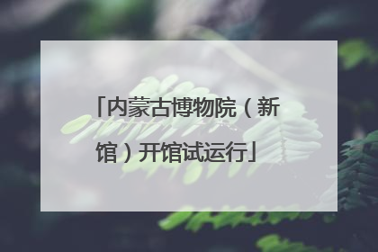 内蒙古博物院（新馆）开馆试运行