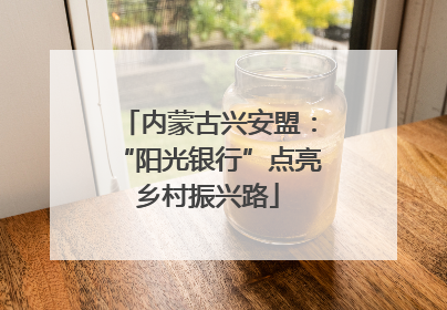 内蒙古兴安盟：“阳光银行”点亮乡村振兴路