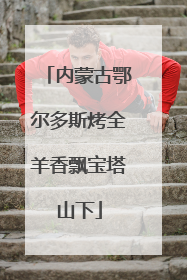 内蒙古鄂尔多斯烤全羊香飘宝塔山下