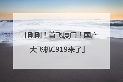 刚刚！首飞厦门！国产大飞机C919来了