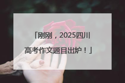 刚刚，2025四川高考作文题目出炉！