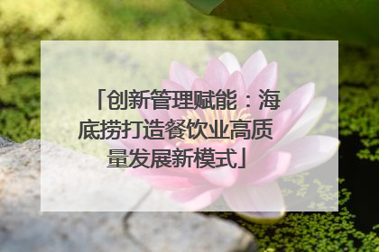 创新管理赋能：海底捞打造餐饮业高质量发展新模式