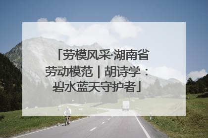 劳模风采·湖南省劳动模范｜胡诗学：碧水蓝天守护者