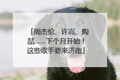 周杰伦、许嵩、陶喆……下个月开始！这些歌手要来济南