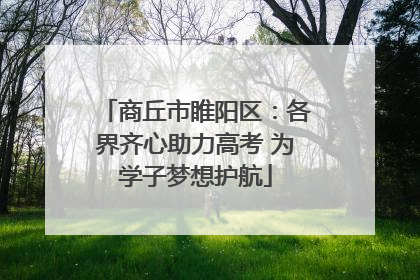 商丘市睢阳区：各界齐心助力高考 为学子梦想护航